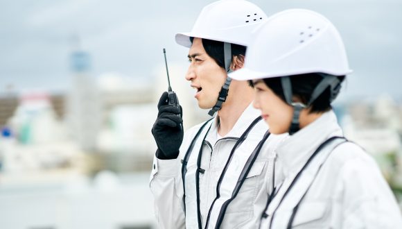 建設現場で使われる無線