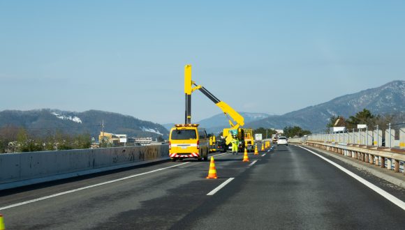道路工事の様子